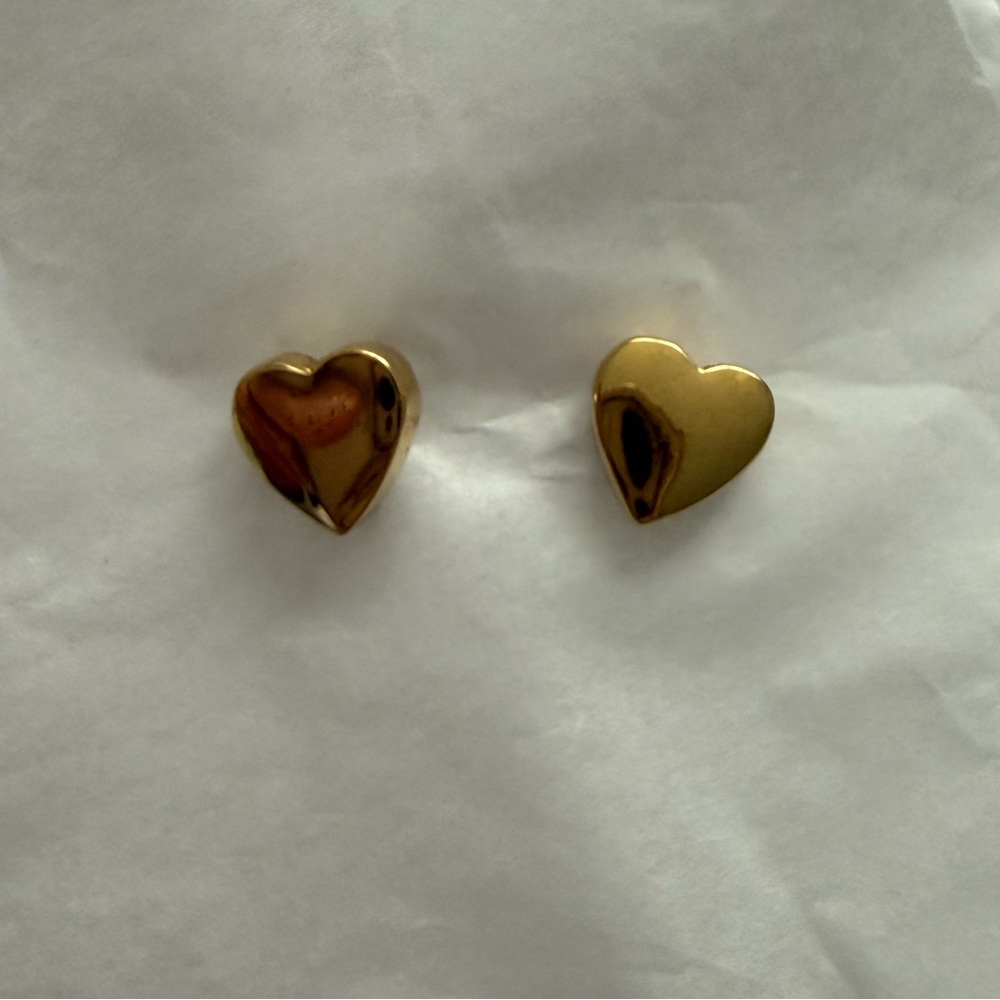 Kate Spade Gold Mini Heart Stud Earrings